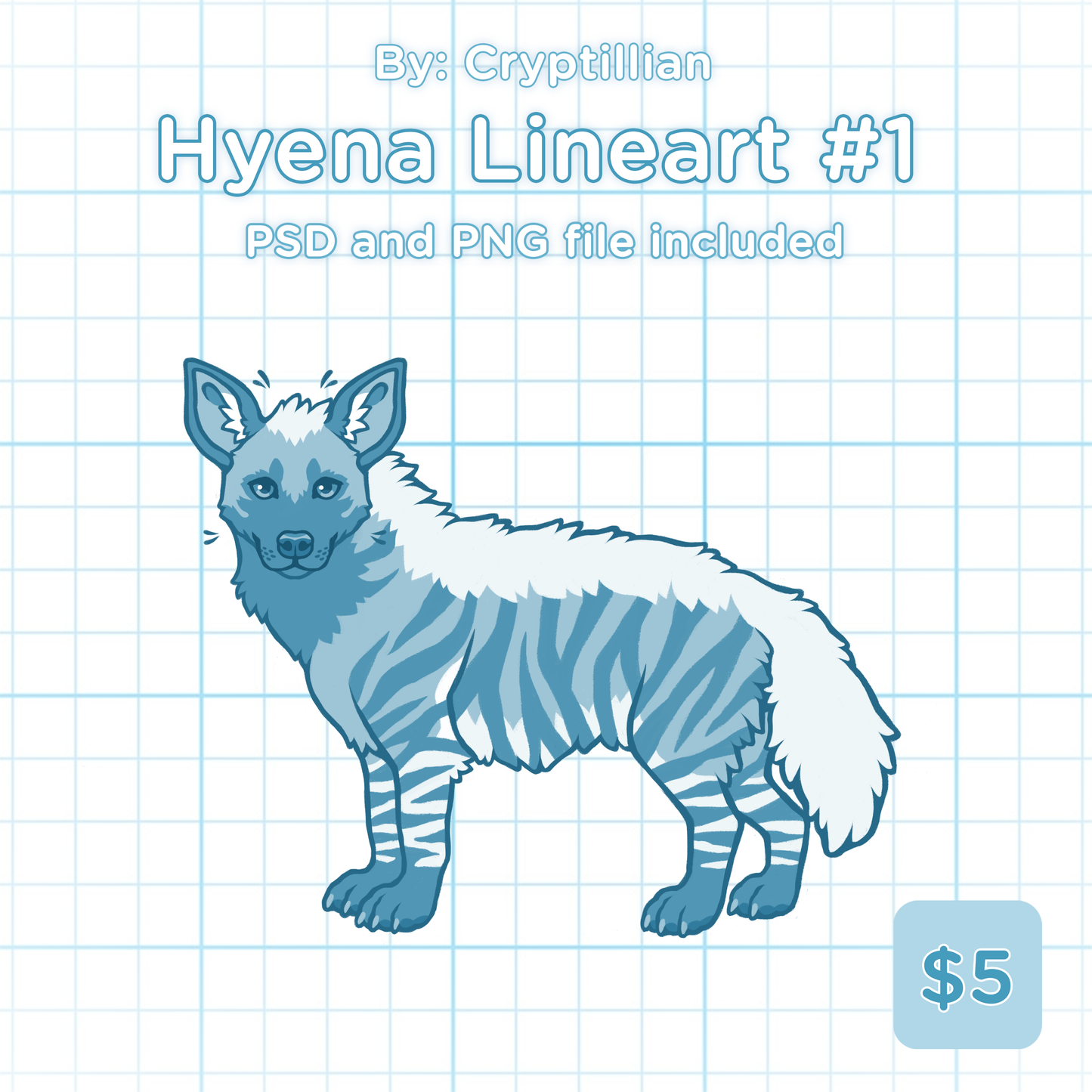 Hyena Lineart #1