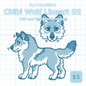 Chibi Wolf Lineart #2