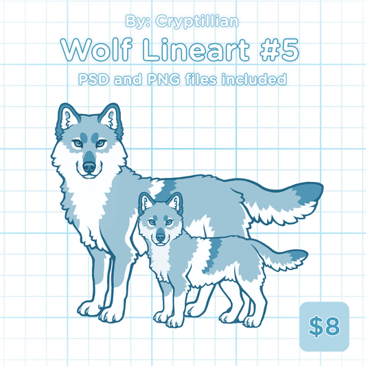 Wolf Lineart #5