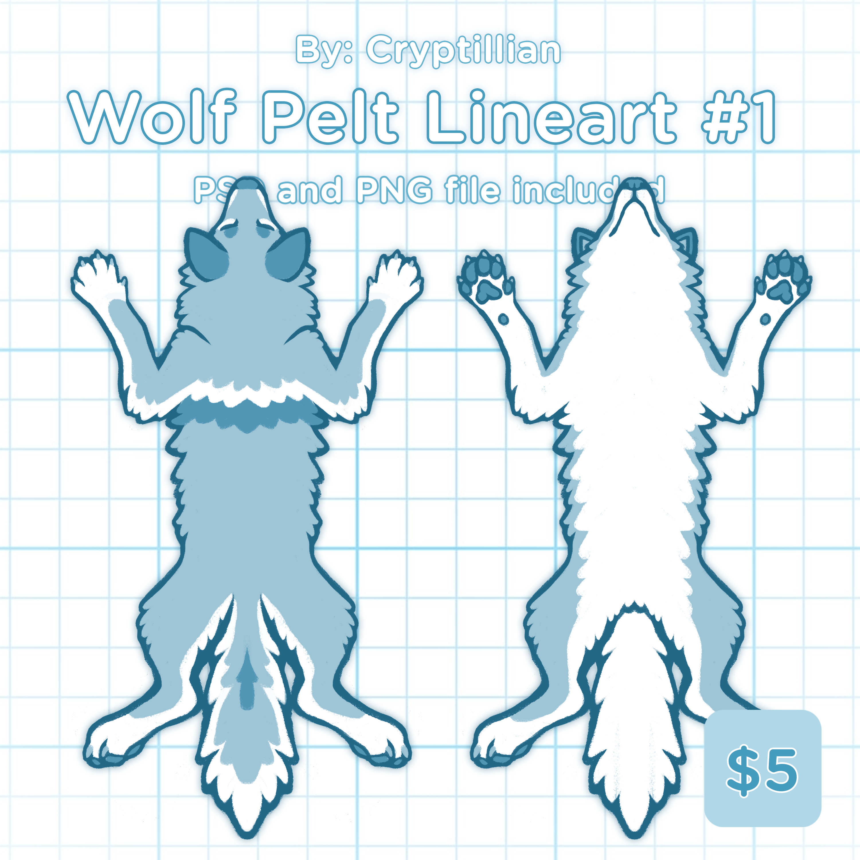 Basic Wolf Lineart Wolf Lineart #1 – Creaturiam