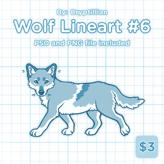 Wolf Lineart #6