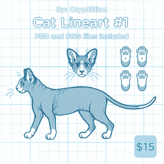 Cat Lineart #1
