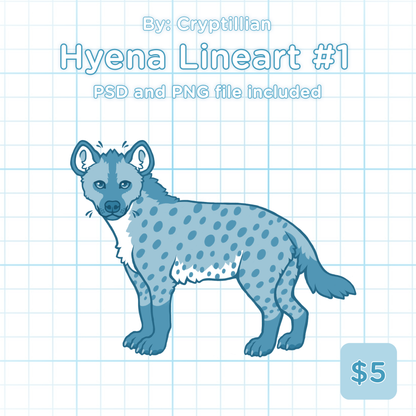 Hyena Lineart #1