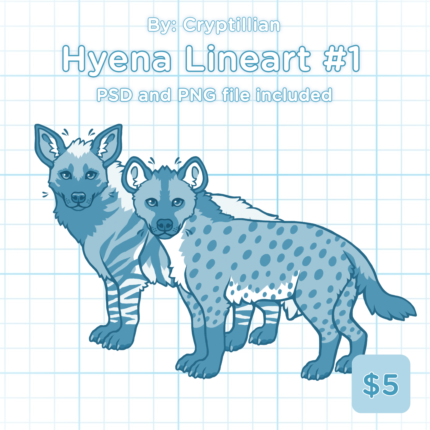 Hyena Lineart #1